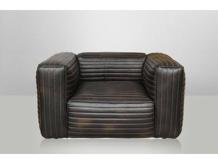 Casa Padrino Luxus Echt Leder Sessel VLAB New Fudge - Club Sessel Casa Padrino Luxus Echt Leder Sessel VLAB New Fudge - Club Sessel von Casa Padrino