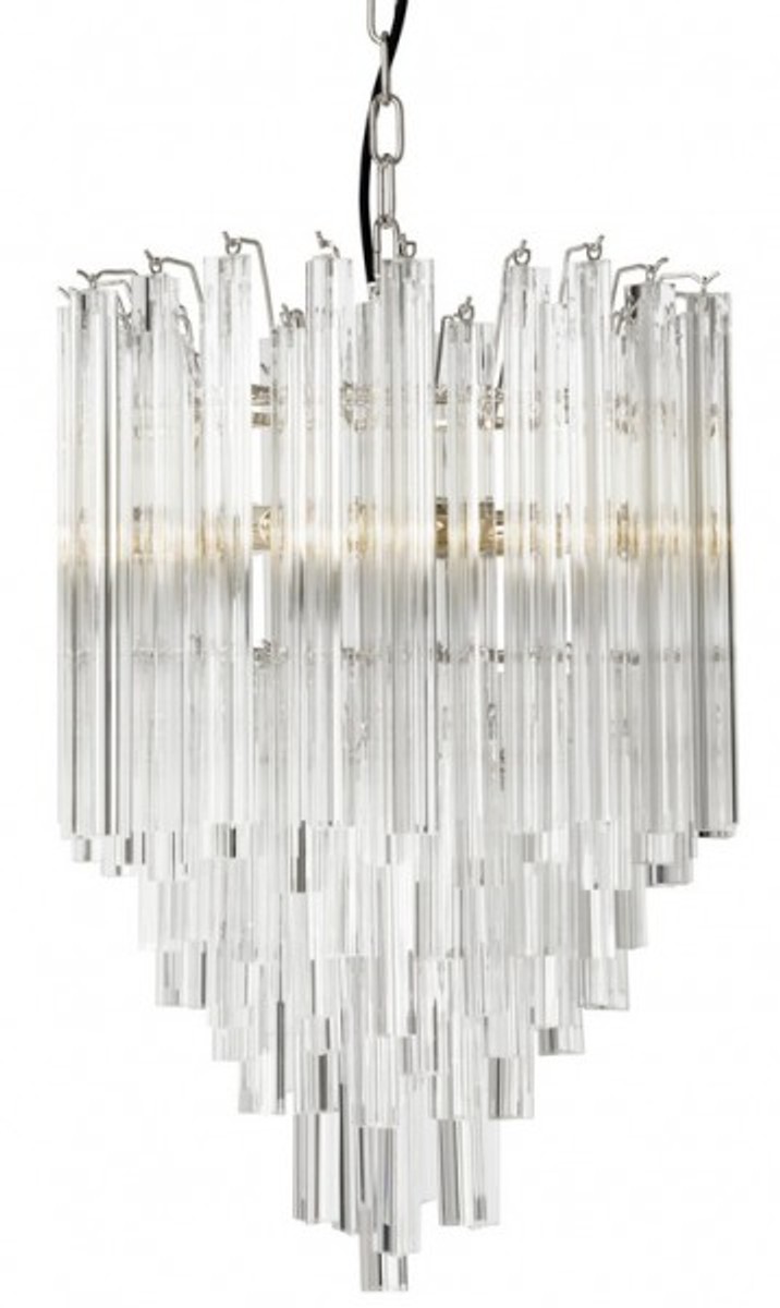 Casa Padrino Luxus Hängeleuchte Eiszapfen Glas - Art Deco Hotel / Restaurant Lampe - Eindrucksvolle Leuchte Casa Padrino Luxus Hängeleuchte Eiszapfen Glas - Art Deco Hotel / Restaurant Lampe - Eindrucksvolle Leuchte von Casa Padrino