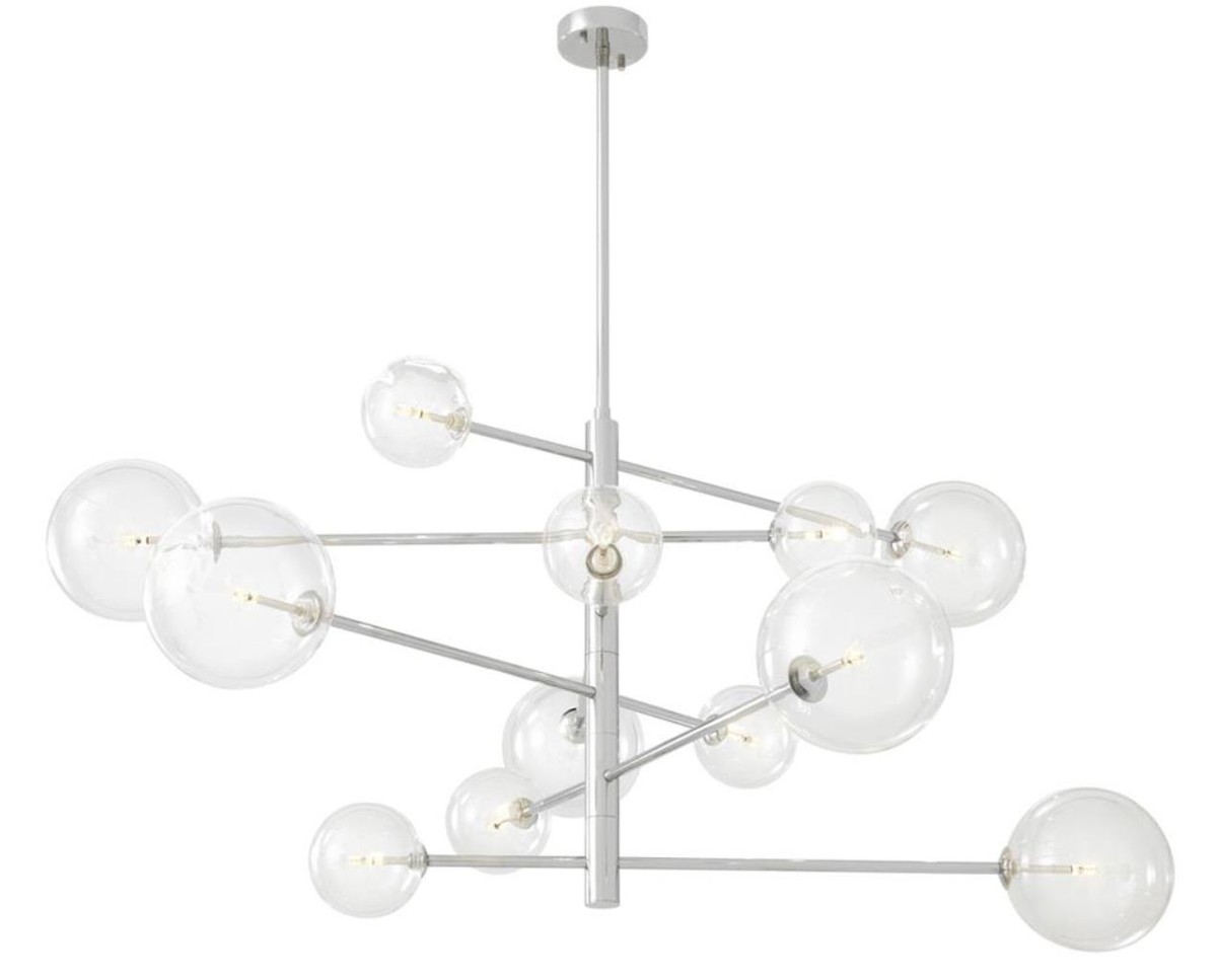 Casa Padrino Luxus Halogen Kronleuchter Silber à 130 x H. 67 cm - Luxus Qualität Casa Padrino Luxus Halogen Kronleuchter Silber à 130 x H. 67 cm - Luxus Qualität von Casa Padrino