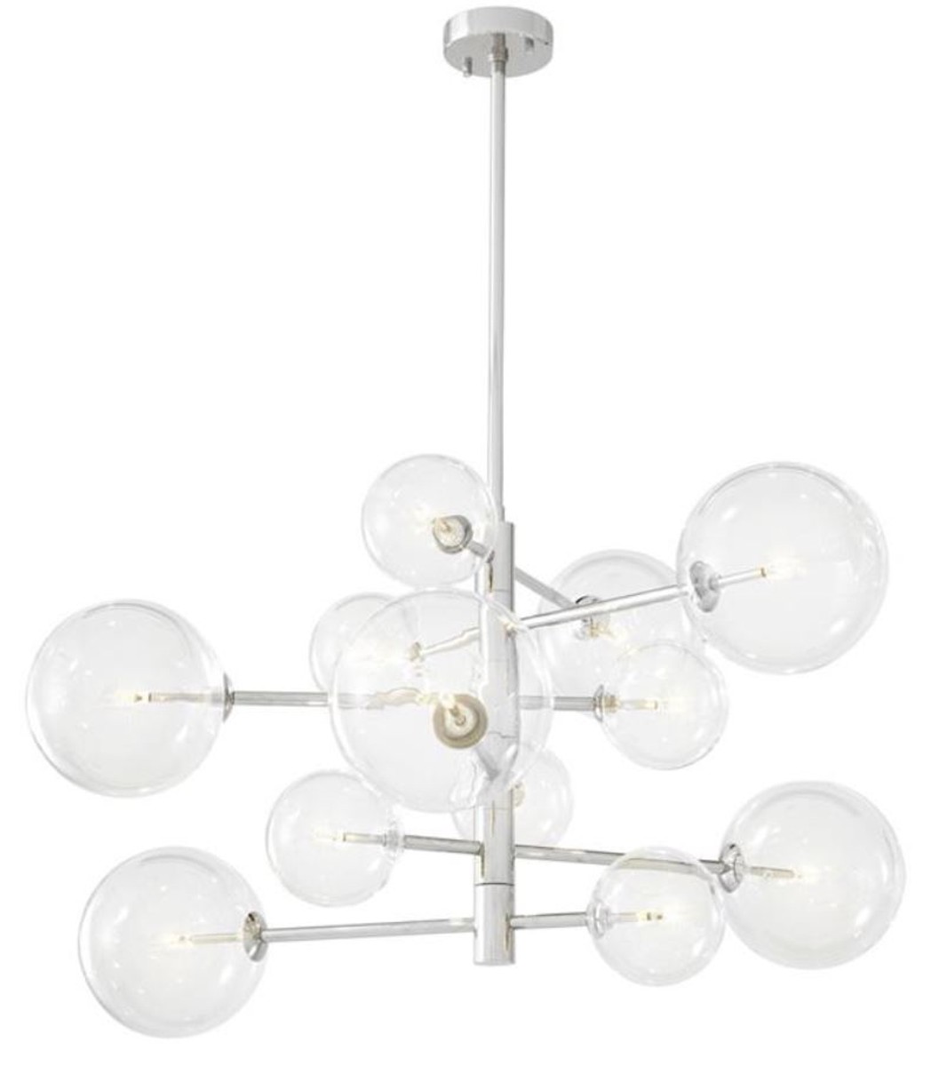 Casa Padrino Luxus Halogen Kronleuchter Silber à 90 x H. 53 cm - Luxus Qualität Casa Padrino Luxus Halogen Kronleuchter Silber à 90 x H. 53 cm - Luxus Qualität von Casa Padrino