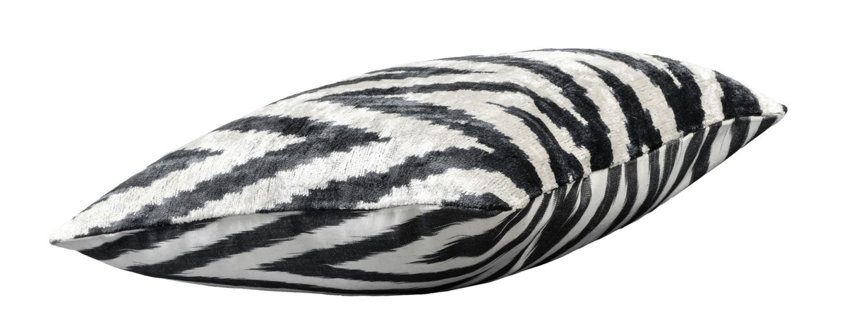 Casa Padrino Luxus Kissen Schwarz / WeiÃ 40 x 40 cm - Wohnzimmer Deko Accessoires von Casa Padrino