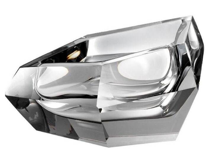 Casa Padrino Luxus Kristallglas Schüssel Grau 22 x 14 x H. 10,5 cm - Designer Deko Schüssel - Deko Accessoires von Casa Padrino