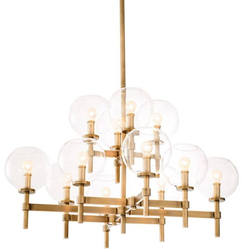 Casa Padrino Luxus Kronleuchter Antik Messing 80 x 80 x H. 60 cm - Hotel & Restaurant Möbel Casa Padrino Luxus Kronleuchter Antik Messing 80 x 80 x H. 60 cm - Hotel & Restaurant Möbel von Casa Padrino