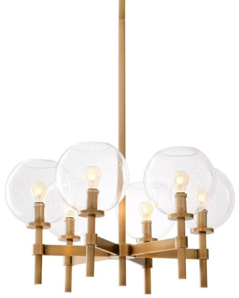 Casa Padrino Luxus Kronleuchter Antik Messing à 70 x H. 35 cm - Hotel & Restaurant Möbel Casa Padrino Luxus Kronleuchter Antik Messing à 70 x H. 35 cm - Hotel & Restaurant Möbel von Casa Padrino