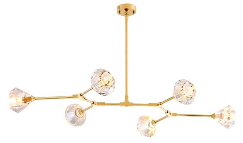 Casa Padrino Luxus Kronleuchter Gold 133 x 88 H. 14 cm - Hotel Restaurant Möbel Casa Padrino Luxus Kronleuchter Gold 133 x 88 H. 14 cm - Hotel Restaurant Möbel von Casa Padrino