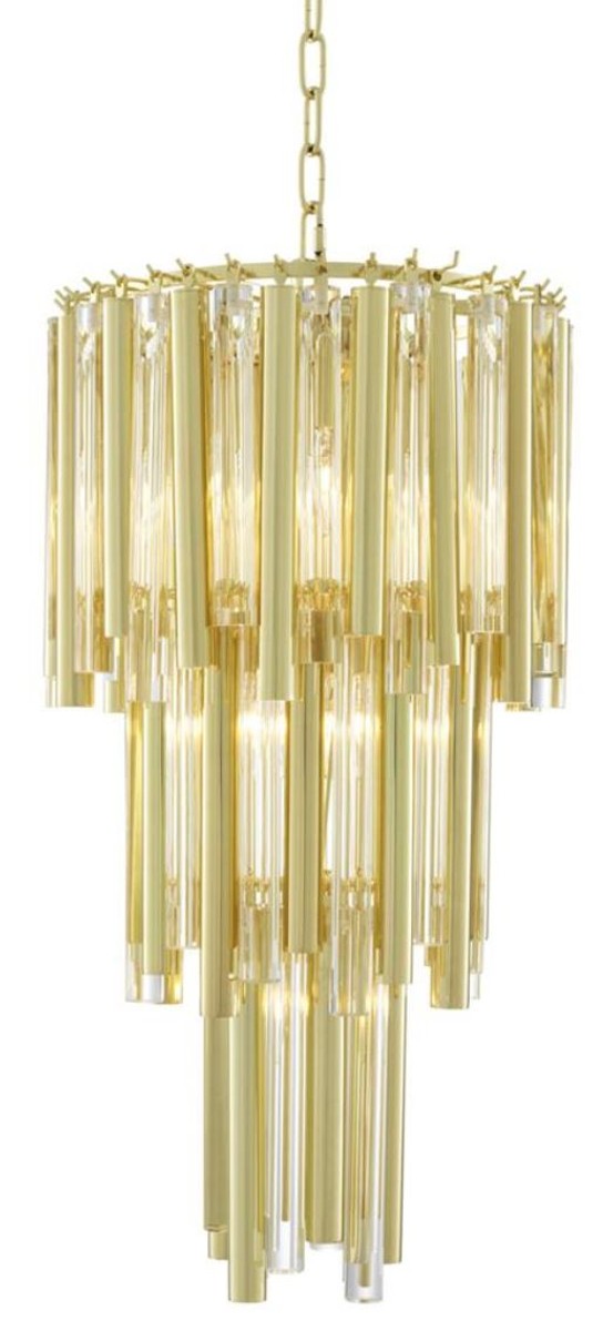 Casa Padrino Luxus Kronleuchter Gold Durchmesser 35 x H. 68 cm - Hotel Möbel Casa Padrino Luxus Kronleuchter Gold Durchmesser 35 x H. 68 cm - Hotel Möbel von Casa Padrino