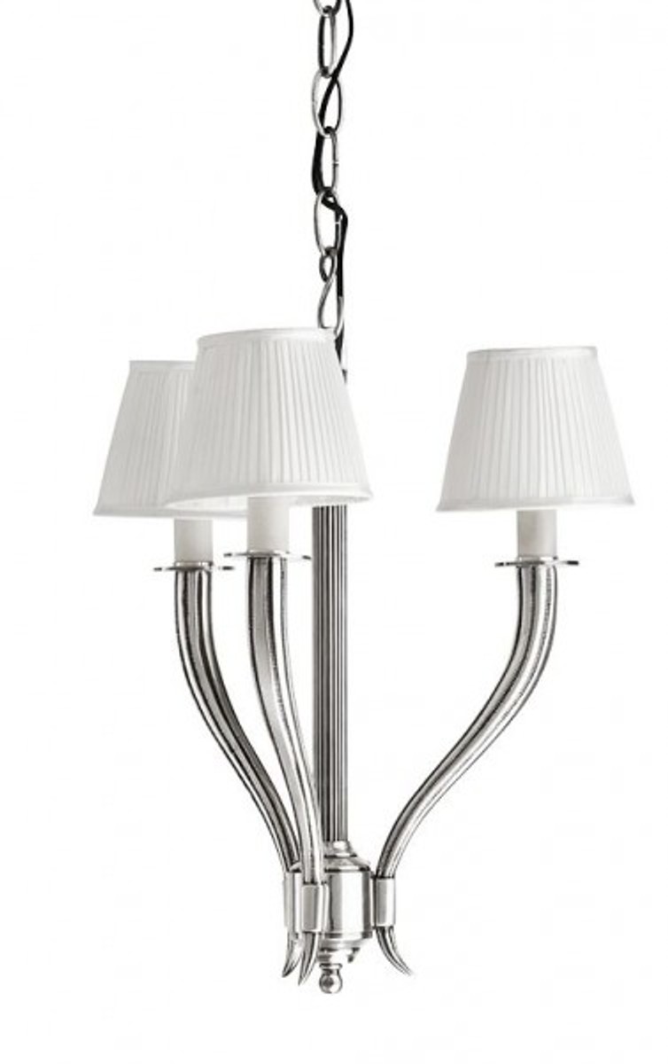 Casa Padrino Luxus Kronleuchter - Luxus Hängeleuchte Antik Silber Durchmesser 47 x H 47 cm Casa Padrino Luxus Kronleuchter - Luxus Hängeleuchte Antik Silber Durchmesser 47 x H 47 cm von Casa Padrino