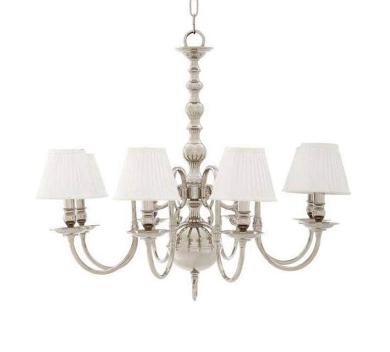 Casa Padrino Luxus Kronleuchter - Luxus Hängeleuchte Nickel Durchmesser 85 x H 75 cm Casa Padrino Luxus Kronleuchter - Luxus Hängeleuchte Nickel Durchmesser 85 x H 75 cm von Casa Padrino