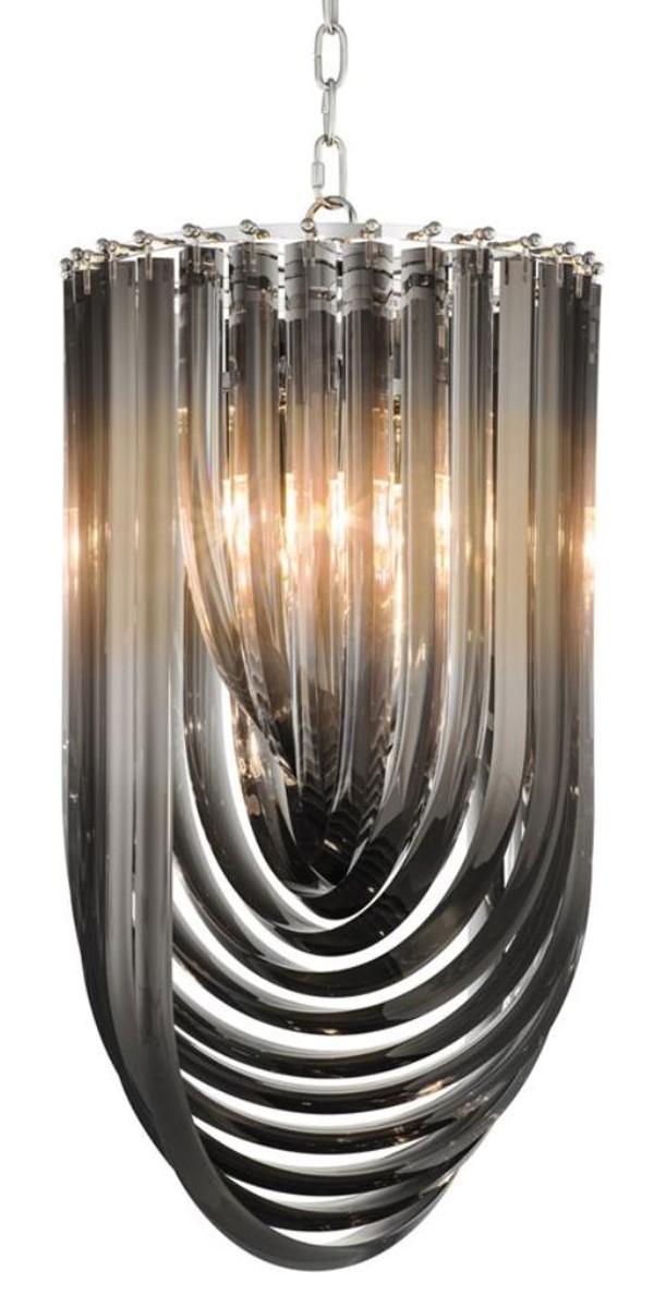 Casa Padrino Luxus Kronleuchter Schwarz à 35 x H. 65 cm - Luxus Kollektion Casa Padrino Luxus Kronleuchter Schwarz à 35 x H. 65 cm - Luxus Kollektion von Casa Padrino