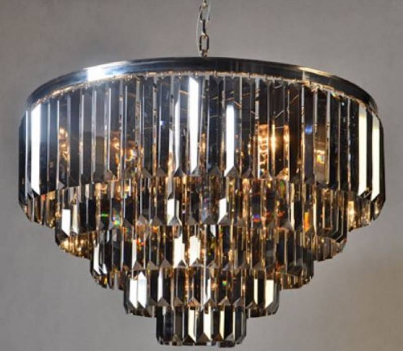 Casa Padrino Luxus Kronleuchter Silber / Schwarz à 80 x H. 51 cm - Luxus Kollektion Casa Padrino Luxus Kronleuchter Silber / Schwarz à 80 x H. 51 cm - Luxus Kollektion von Casa Padrino