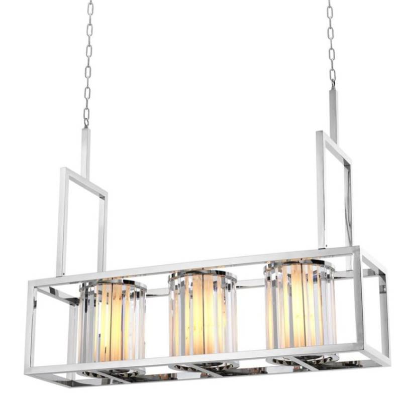 Casa Padrino Luxus Kronleuchter Silber 120 x 32 x H. 98 cm - Hotel Restaurant Möbel Casa Padrino Luxus Kronleuchter Silber 120 x 32 x H. 98 cm - Hotel Restaurant Möbel von Casa Padrino