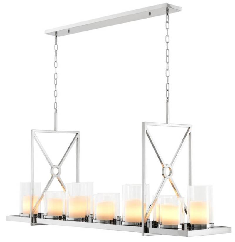 Casa Padrino Luxus Kronleuchter Silber 160 x 41 x H. 68 cm - Hotel Restaurant Möbel Casa Padrino Luxus Kronleuchter Silber 160 x 41 x H. 68 cm - Hotel Restaurant Möbel von Casa Padrino