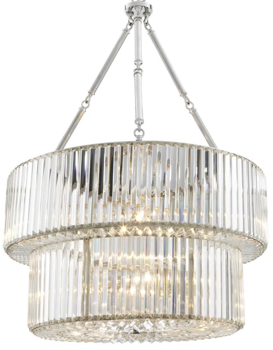 Casa Padrino Luxus Kronleuchter Silber 67 x H. 90 cm - Luxus Hotel Kollektion Casa Padrino Luxus Kronleuchter Silber 67 x H. 90 cm - Luxus Hotel Kollektion von Casa Padrino