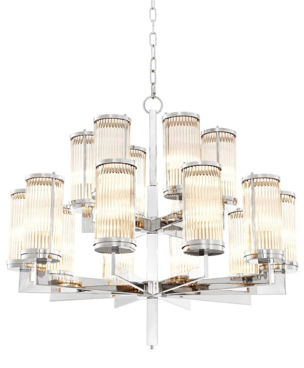 Casa Padrino Luxus Kronleuchter Silber 75,5 x H. 73 cm - Hotel Restaurant Möbel Casa Padrino Luxus Kronleuchter Silber 75,5 x H. 73 cm - Hotel Restaurant Möbel von Casa Padrino