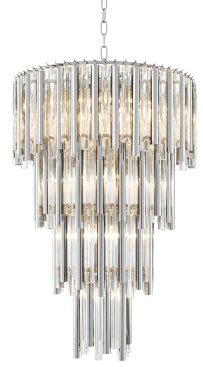 Casa Padrino Luxus Kronleuchter Silber Durchmesser 57 x H. 88 cm - Hotel Möbel Casa Padrino Luxus Kronleuchter Silber Durchmesser 57 x H. 88 cm - Hotel Möbel von Casa Padrino