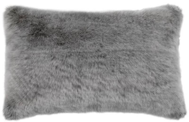 Casa Padrino Luxus Kunstfell Kissen Dunkelgrau 60 x 40 cm - Wohnzimmer Deko Accessoires von Casa Padrino