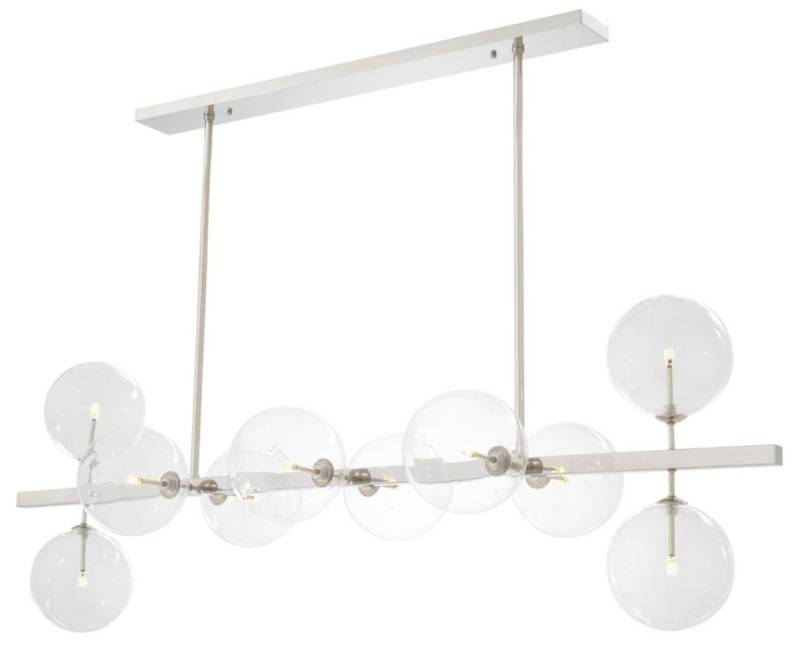 Casa Padrino Luxus LED Kronleuchter Silber 160 x 52 x H. 53 cm - Hotel Restaurant Möbel Casa Padrino Luxus LED Kronleuchter Silber 160 x 52 x H. 53 cm - Hotel Restaurant Möbel von Casa Padrino