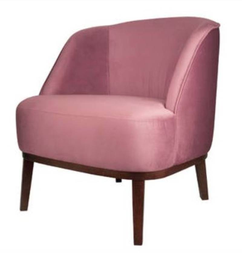 Casa Padrino Luxus Lounge Sessel Rosa / Braun 66 x 66 x H. 70 cm - Luxus Kollektion Casa Padrino Luxus Lounge Sessel Rosa / Braun 66 x 66 x H. 70 cm - Luxus Kollektion von Casa Padrino