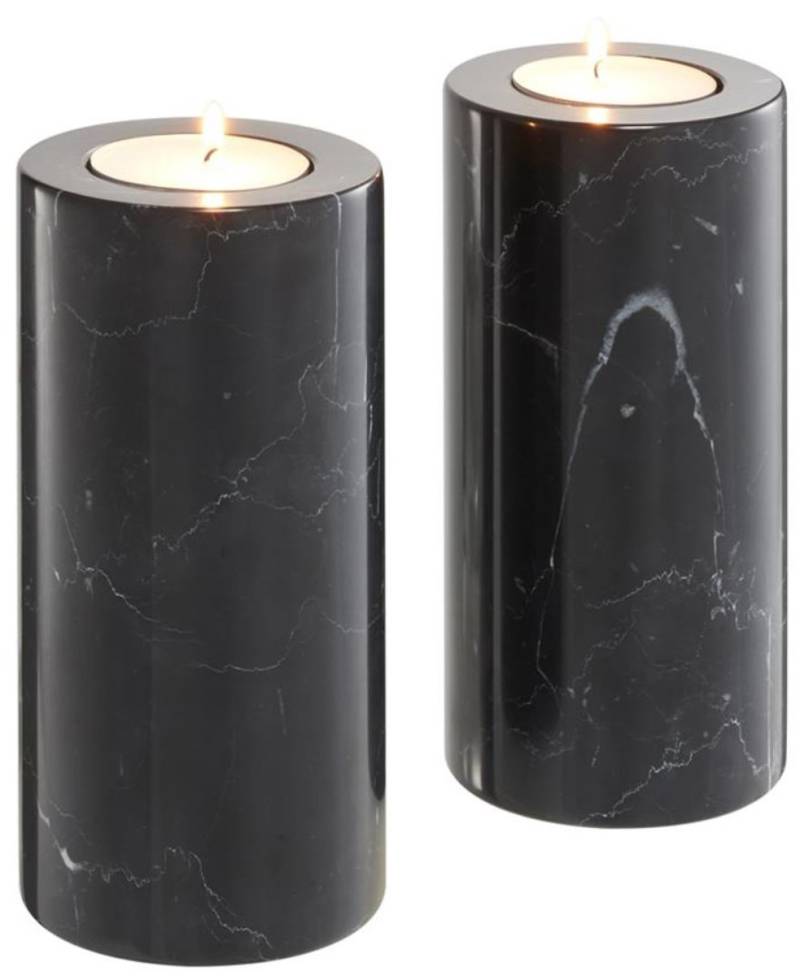 Casa Padrino Luxus Marmor Teelichthalter Set Schwarz à 10 x H. 21 cm - Hotel & Restaurant Deko Accessoires Casa Padrino Luxus Marmor Teelichthalter Set Schwarz à 10 x H. 21 cm - Hotel & Restaurant Deko Accessoires von Casa Padrino