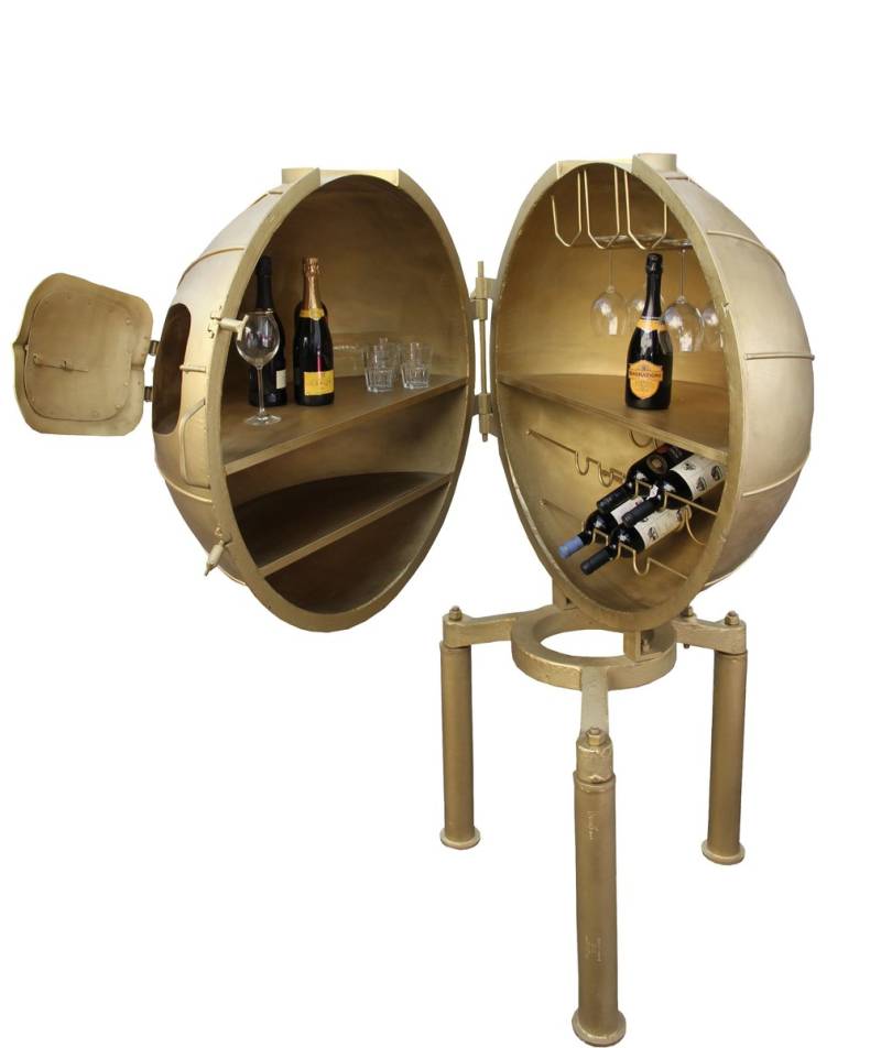 Casa Padrino Luxus Metall Getränke Bar Gold - Weinregal - Flaschenablage Casa Padrino Luxus Metall Getränke Bar Gold - Weinregal - Flaschenablage von Casa Padrino