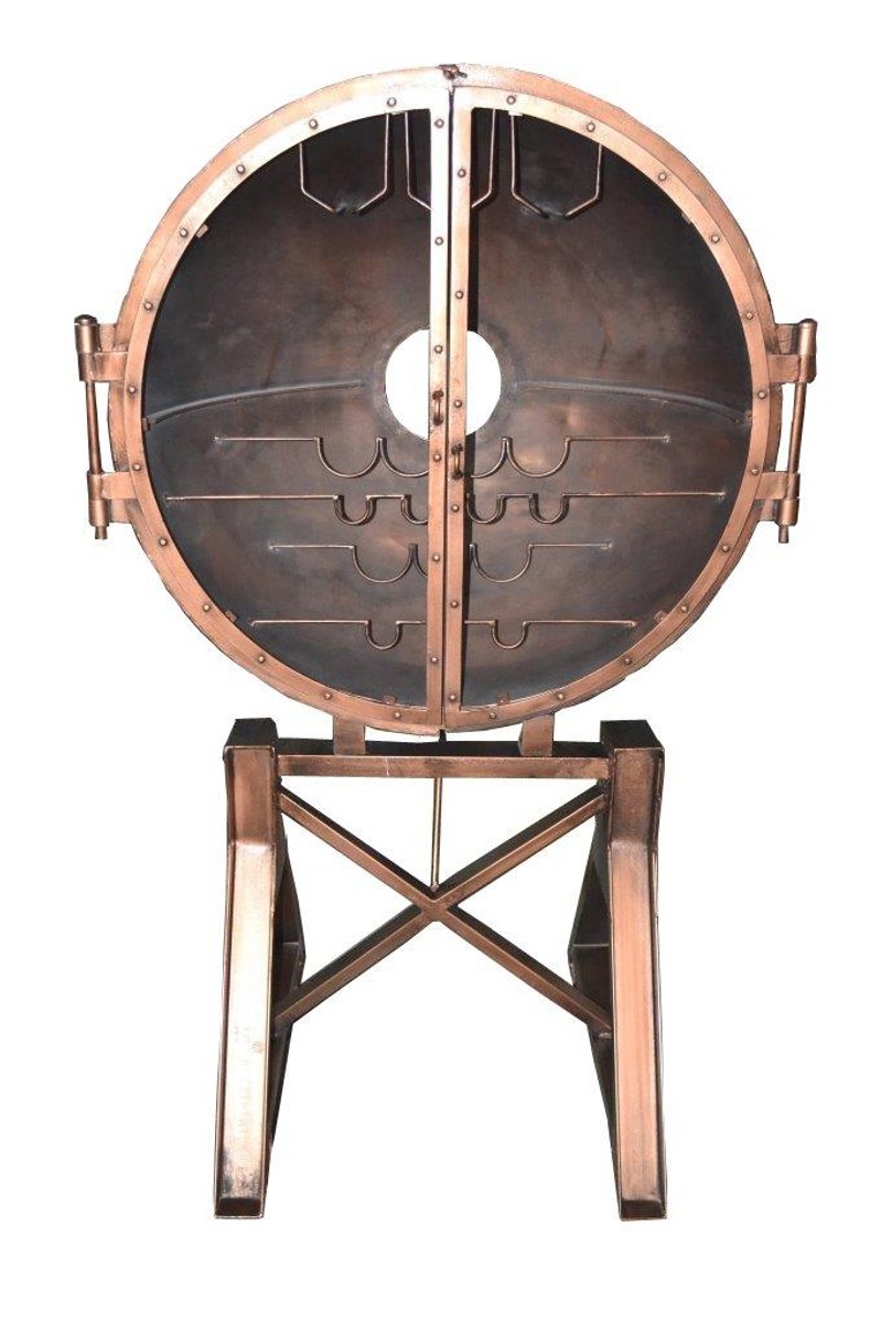 Casa Padrino Luxus Metall GetrÃ¤nke Bar Kupfer - Weinregal - Flaschenablage von Casa Padrino