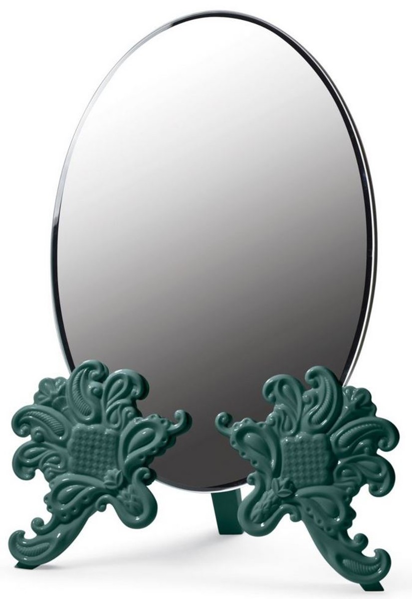 Casa Padrino Luxus Schminkspiegel 29 x H. 41 cm - Verschiedene Farben - Hangefertigter Schminktisch Spiegel aus feinstem Spanischen Porzellan Casa Padrino Luxus Schminkspiegel 29 x H. 41 cm - Verschiedene Farben - Hangefertigter Schminktisch Spiegel aus feinstem Spanischen Porzellan von Casa Padrino