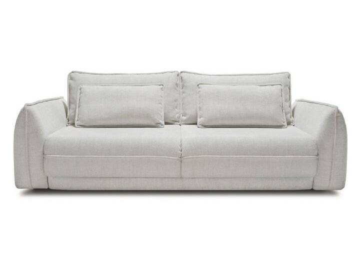 Casa Padrino Luxus Sofa Grau 253 x 120 x H. 74 cm - Wohnzimmer Sofa mit Schlaffunktion - Wohnzimmer Möbel - Luxus Möbel - Luxus Interior von Casa Padrino