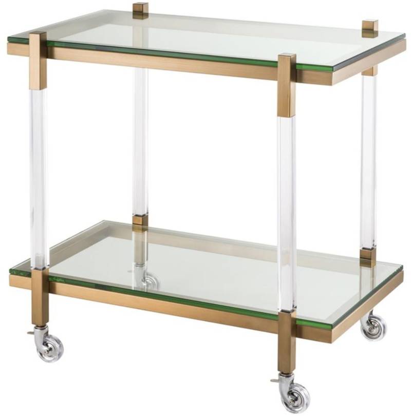 Casa Padrino Luxus Trolley / Servierwagen Messing 80 x 48 x H. 77,5 cm - Hotel Restaurant Gastronomie Accessoires Casa Padrino Luxus Trolley / Servierwagen Messing 80 x 48 x H. 77,5 cm - Hotel Restaurant Gastronomie Accessoires von Casa Padrino