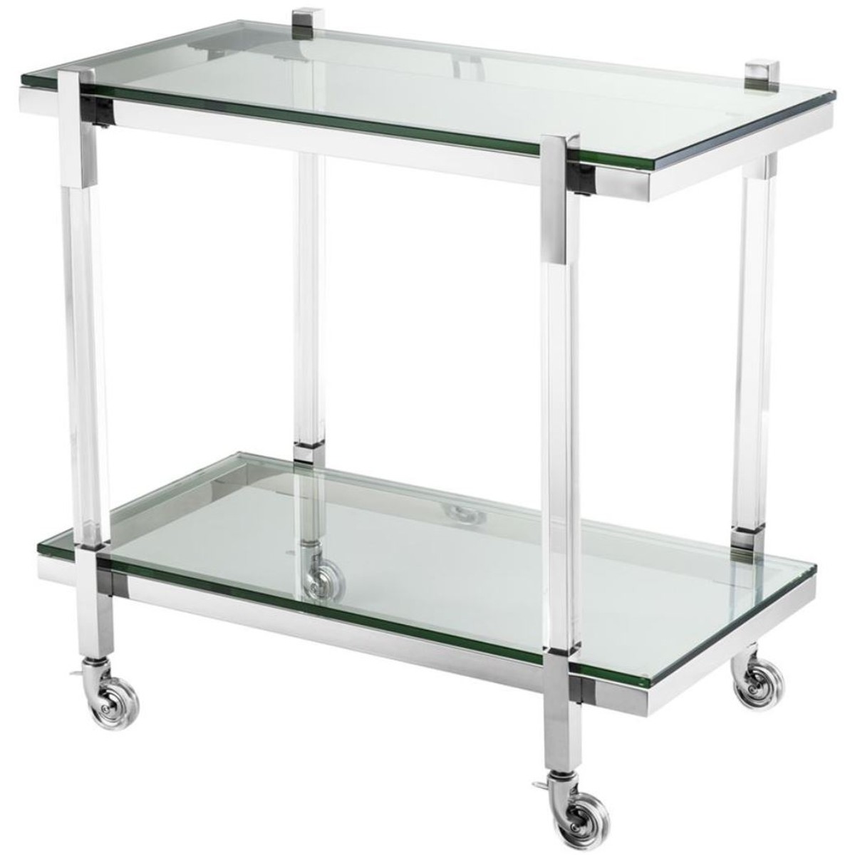 Casa Padrino Luxus Trolley / Servierwagen Silber 80 x 48 x H. 77,5 cm - Hotel Restaurant Gastronomie Accessoires Casa Padrino Luxus Trolley / Servierwagen Silber 80 x 48 x H. 77,5 cm - Hotel Restaurant Gastronomie Accessoires von Casa Padrino