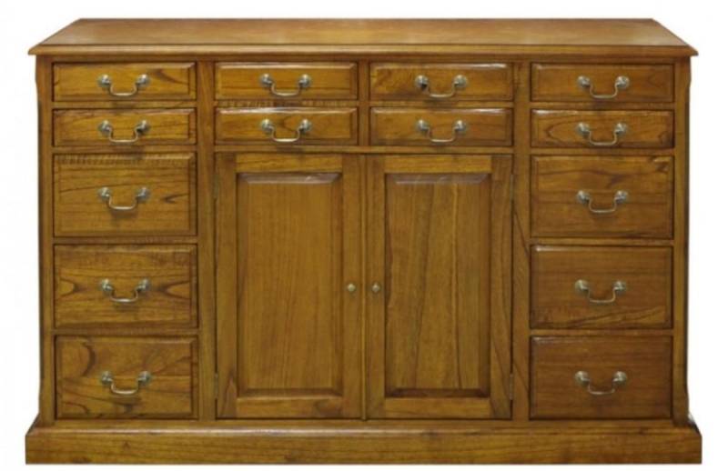 Casa Padrino Luxus Wohnzimmerschrank mit 2 Türen und 14 Schubladen Braun 120 x 39 x H. 80 cm - Luxus Qualität Casa Padrino Luxus Wohnzimmerschrank mit 2 Türen und 14 Schubladen Braun 120 x 39 x H. 80 cm - Luxus Qualität von Casa Padrino