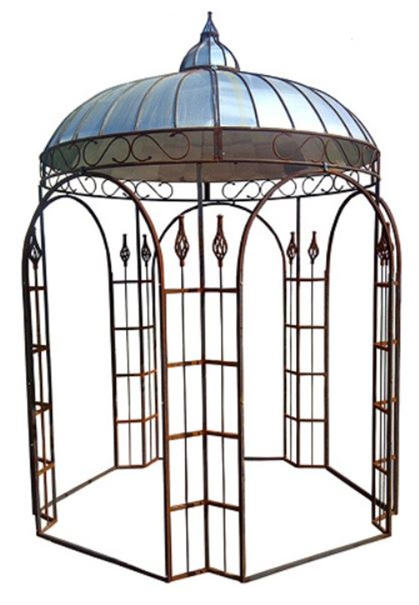 Casa Padrino Pavillon à 220 x H. 330 cm - verschiedene Farben - Gartenpavillon aus Schmiedeeisen mit verzinktem Blechdach Casa Padrino Pavillon à 220 x H. 330 cm - verschiedene Farben - Gartenpavillon aus Schmiedeeisen mit verzinktem Blechdach von Casa Padrino
