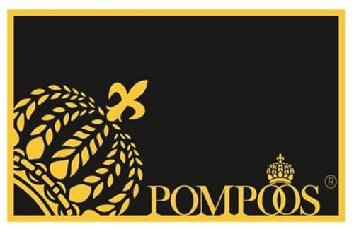 Casa Padrino Pompöös by Luxus Designer Fußmatte von Harald Glööckler Krone Schwarz/Gold 80 x 50 cm - Luxus Deko Accessoires von Casa Padrino