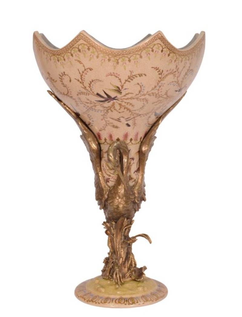 Casa Padrino Porzellan Vase Durchmesser 36 x H. 54,1 cm - Luxus Edition von Casa Padrino