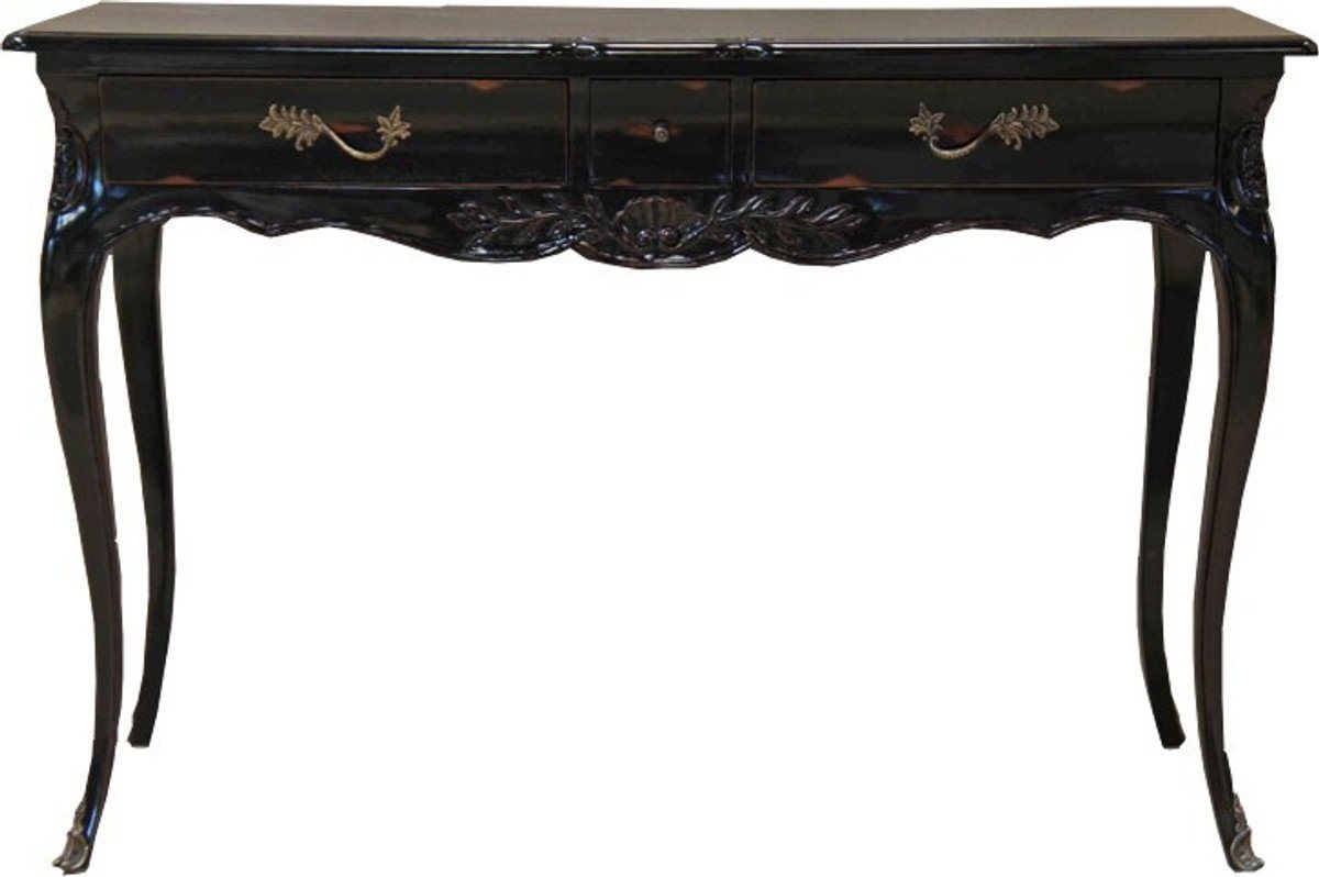 Casa Padrino Schreibtisch Barock Schreibtisch Antik Schwarz 120 x 80 x 45 cm - Sekretär Luxus Möbel von Casa Padrino