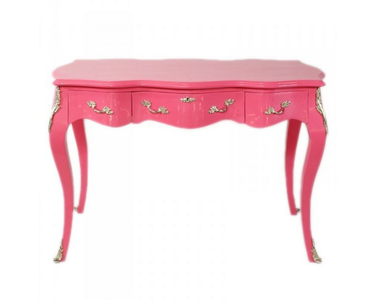 Casa Padrino Schreibtisch Barock Schreibtisch Sekretär / Konsole Pink 120 x 60 x H80 cm - Luxus Möbel Casa Padrino Schreibtisch Barock Schreibtisch Sekretär / Konsole Pink 120 x 60 x H80 cm - Luxus Möbel von Casa Padrino