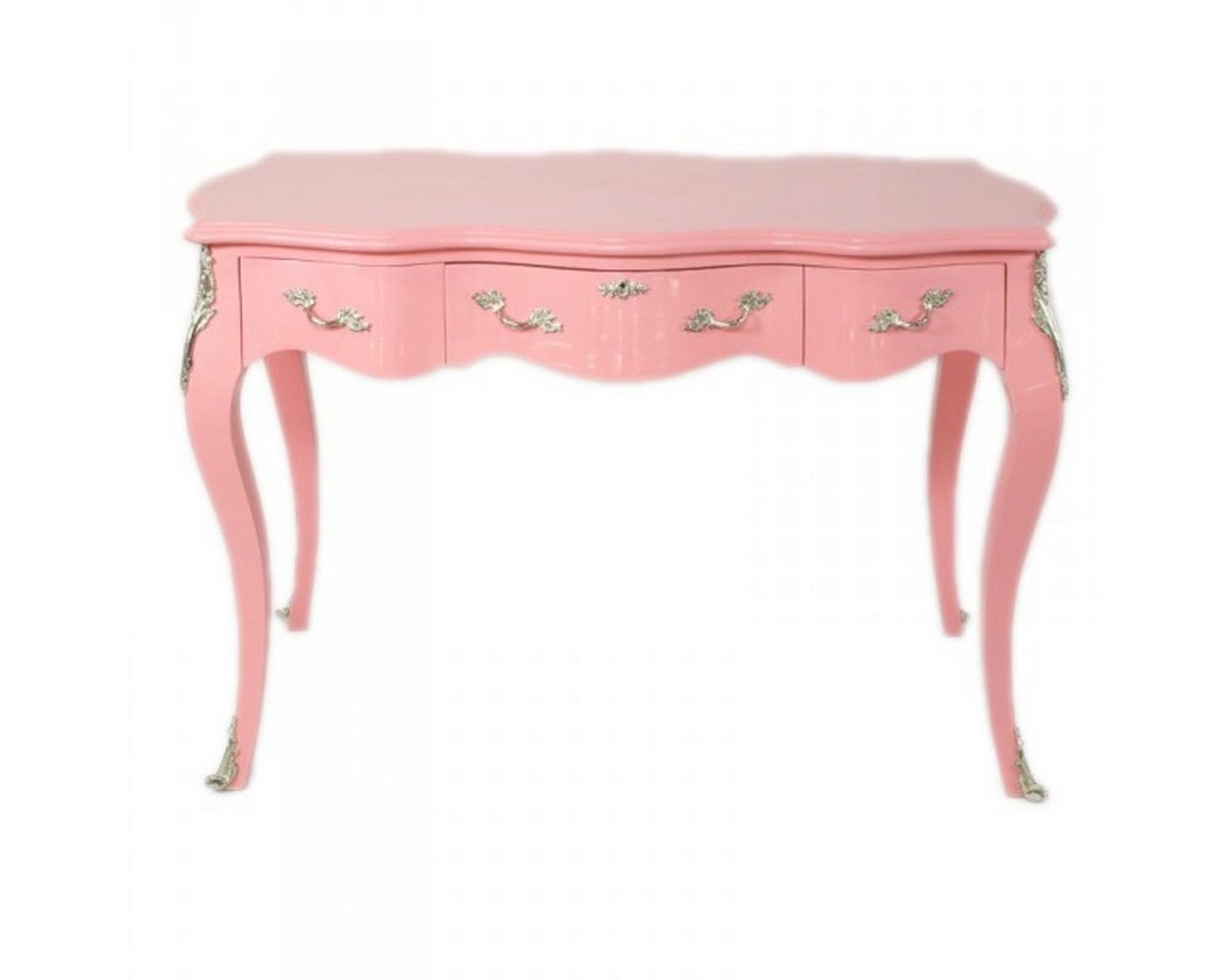 Casa Padrino Schreibtisch Barock Schreibtisch Sekretär / Konsole Rose 120 x 60 x H80 cm - Luxus Möbel von Casa Padrino