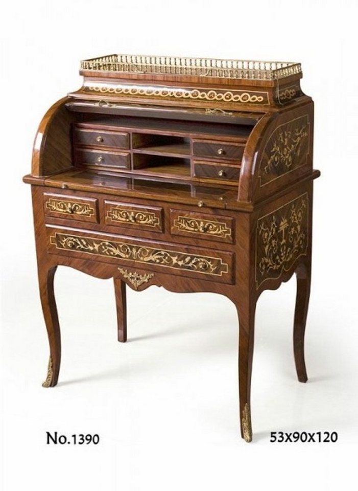 Casa Padrino Schreibtisch Barock Sekretär 90 x 53 x H. 120 cm - Barock Möbel Casa Padrino Schreibtisch Barock Sekretär 90 x 53 x H. 120 cm - Barock Möbel von Casa Padrino