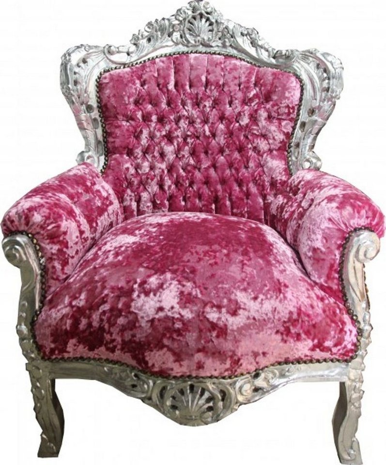 Casa Padrino Sessel Sessel King Pink / Violett - Antikstil Möbel von Casa Padrino