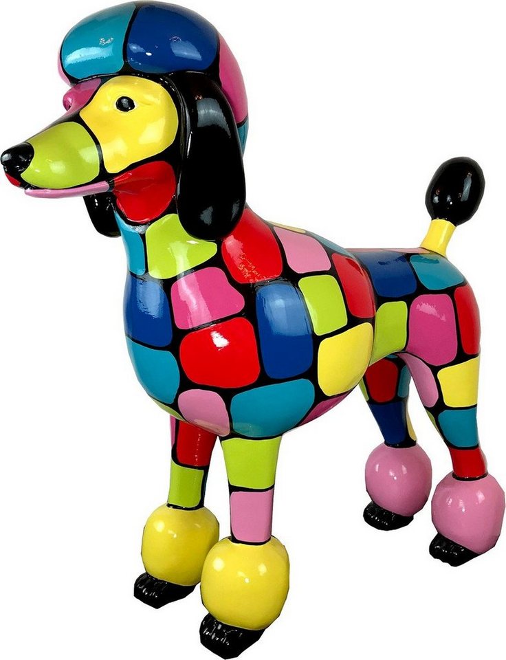 Casa Padrino Skulptur Designer Gartendeko Skulptur Pudel Hund Bunt 64 x H. 63 cm - Gartendeko Figur - Wetterbeständige Gartenfigur - Dekorative Tierfigur Casa Padrino Skulptur Designer Gartendeko Skulptur Pudel Hund Bunt 64 x H. 63 cm - Gartendeko Figur - Wetterbeständige Gartenfigur - Dekorative Tierfigur von Casa Padrino