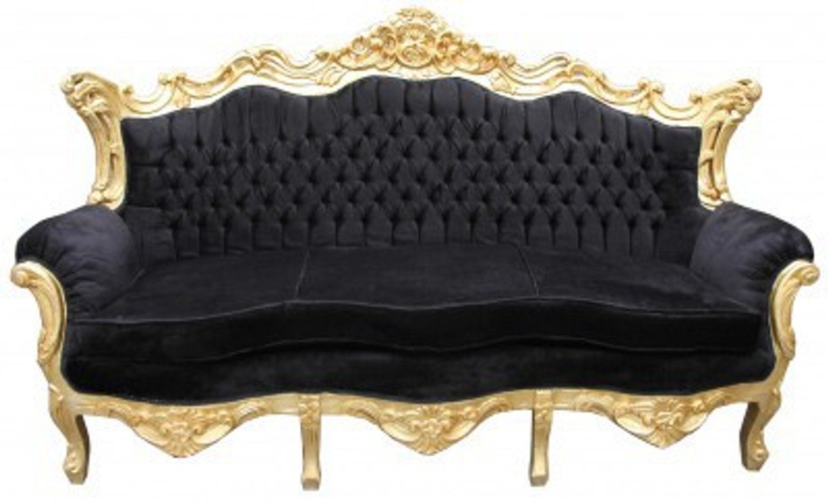 Casa Padrino Sofa Barock Sofa Garnitur King" Schwarz / Gold" von Casa Padrino