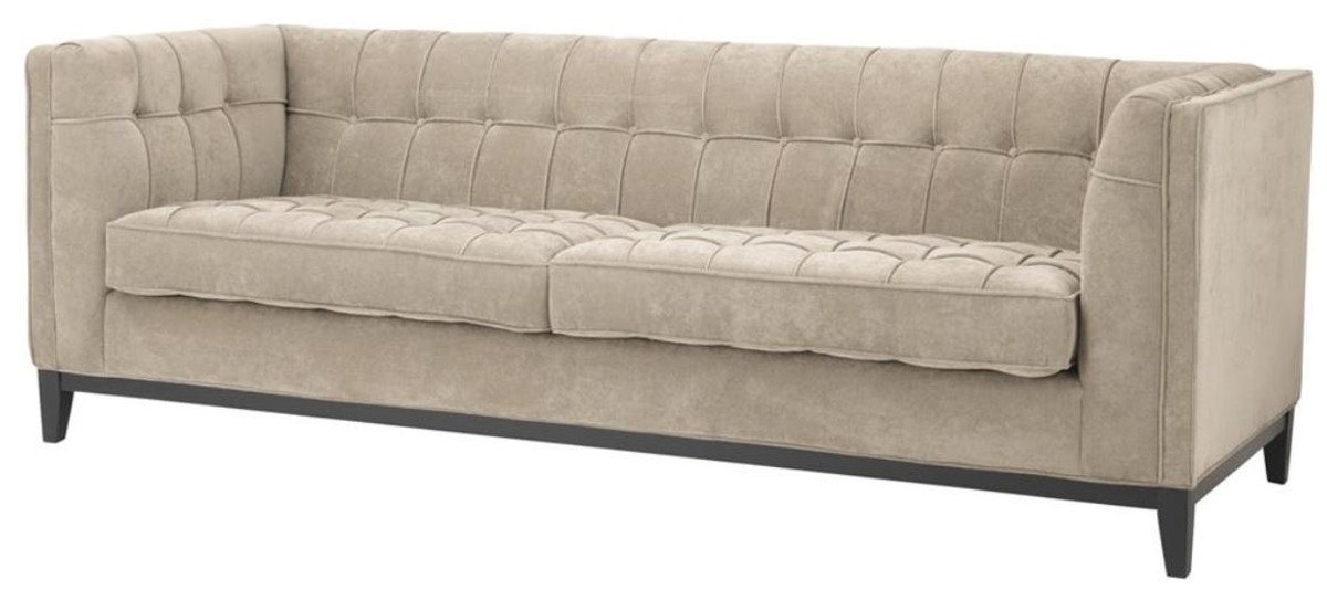 Casa Padrino Sofa Luxus Sofa Greige 230 x 81 x H. 78 cm - Luxus Kollektion von Casa Padrino