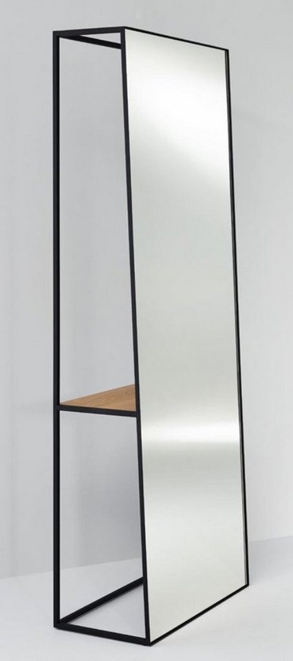 Casa Padrino Standspiegel Luxus Standspiegel mit Regal 65 x 32 x H. 17 cm - Designer Spiegel von Casa Padrino