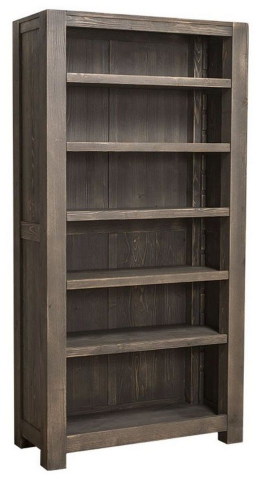 Casa Padrino Stauraumschrank Landhausstil Bücherschrank Dunkelbraun 90 x 45 x H. 180 cm - Landhausstil Schrank von Casa Padrino