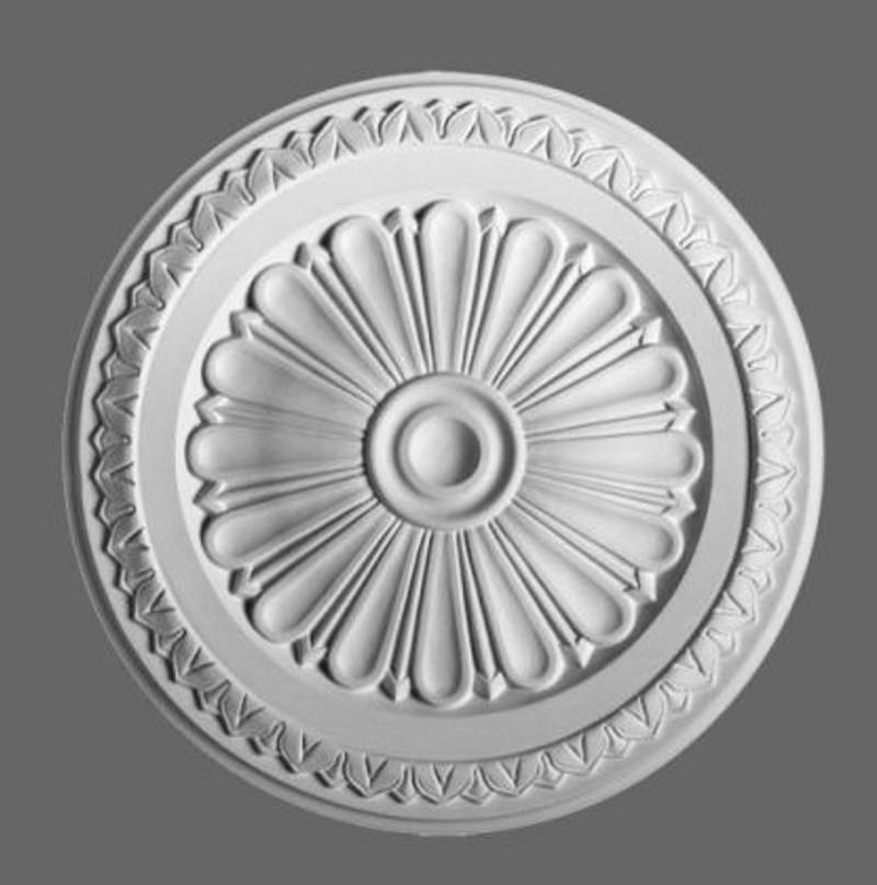 Casa Padrino Stuck Rosette 33 x 33 cm Deckenstuck Deckenrosette Stuckrosette Wandrosette Barock Jugendstil von Casa Padrino