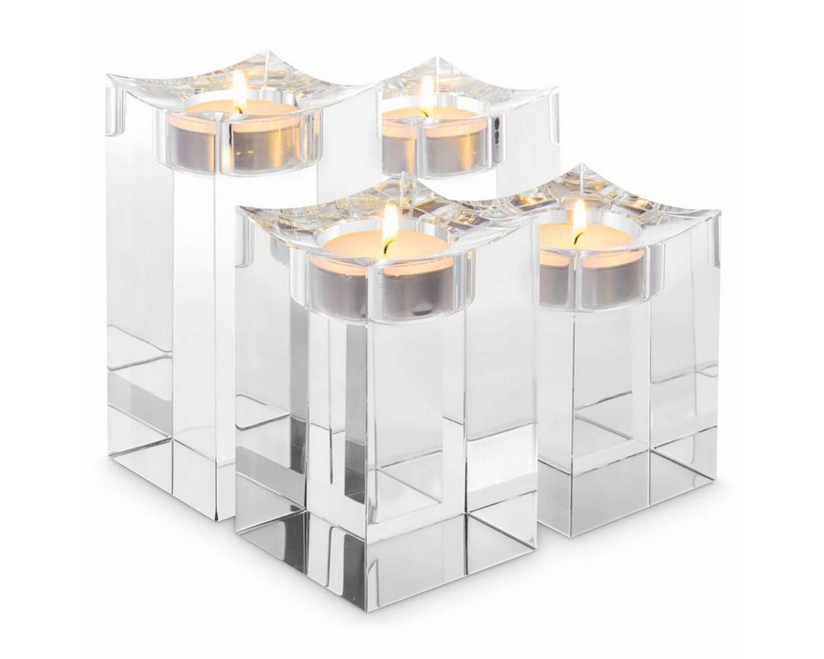 Casa Padrino Teelichthalter Casa Padrino Luxus Kristallglas Teelichthalter Set - Deko Accessoires Casa Padrino Teelichthalter Casa Padrino Luxus Kristallglas Teelichthalter Set - Deko Accessoires von Casa Padrino