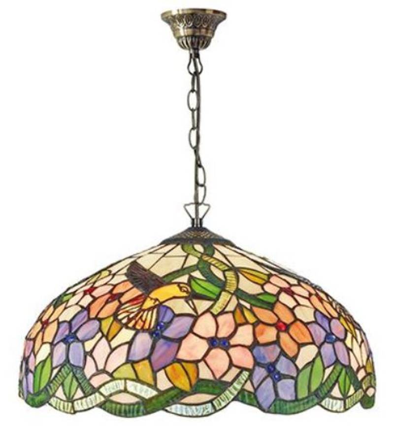 Casa Padrino Tiffany HÃ¤ngeleuchte Mehrfarbig Ã 40 x H. 82 cm - Luxus QualitÃ¤t von Casa Padrino