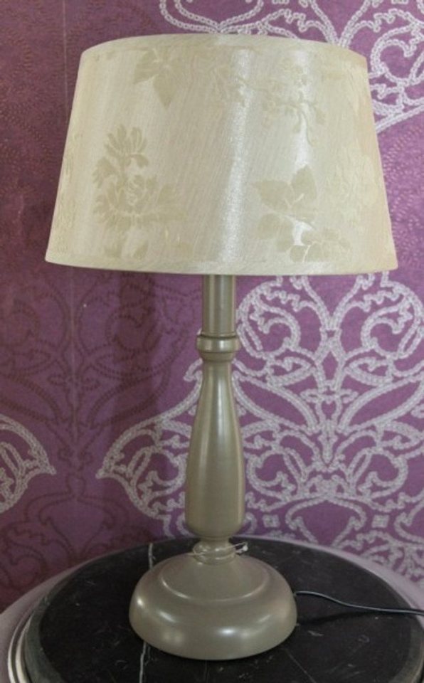 Casa Padrino Tischleuchte Barock Tischleuchte Elegant und Edel Grau/Creme 43 x 24.5 cm von Casa Padrino