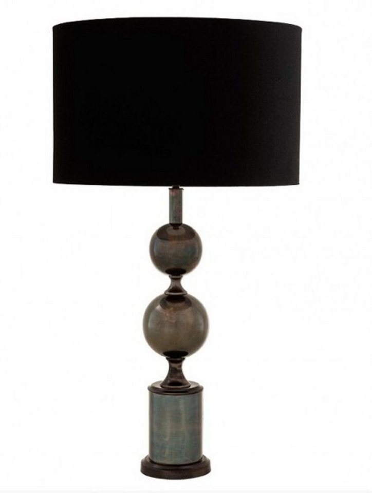 Casa Padrino Tischleuchte Luxus Tischleuchte von Schwarz / Bronze Finish ModE1- Leuchte Lampe von Casa Padrino