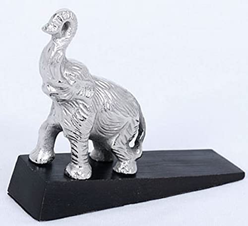 Casa Padrino Türstopper Elefant Silber/Schwarz - Luxus Accessoires von Casa Padrino