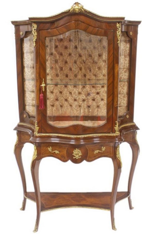 Casa Padrino Vitrine Barock Vitrine 105 x 42 x H. 174 cm - Barock Möbel - Vitrinenschrank - Wohnzimmerschrank Casa Padrino Vitrine Barock Vitrine 105 x 42 x H. 174 cm - Barock Möbel - Vitrinenschrank - Wohnzimmerschrank von Casa Padrino